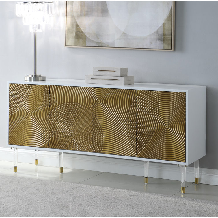 Gold credenza deals table